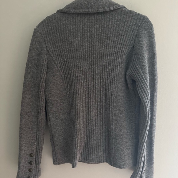Brooks Brothers grey wool cardigan sweater brass buttons size M - Picture 7 of 7